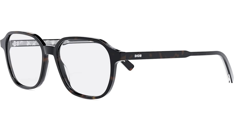 InDiorO S3I Havana Geometric Eyeglasses