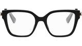 B.zero1 Shiny Black Square Eyeglasses