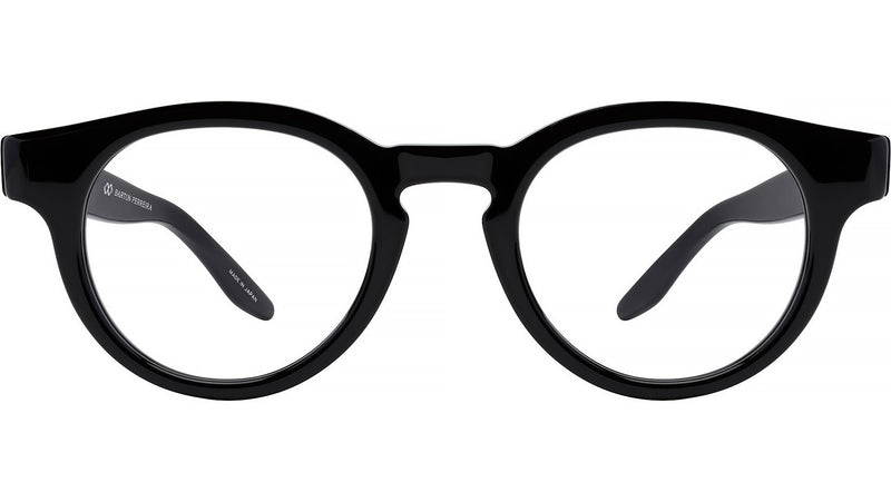 Oxford Black Round Eyeglasses