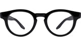 Oxford Black Round Eyeglasses