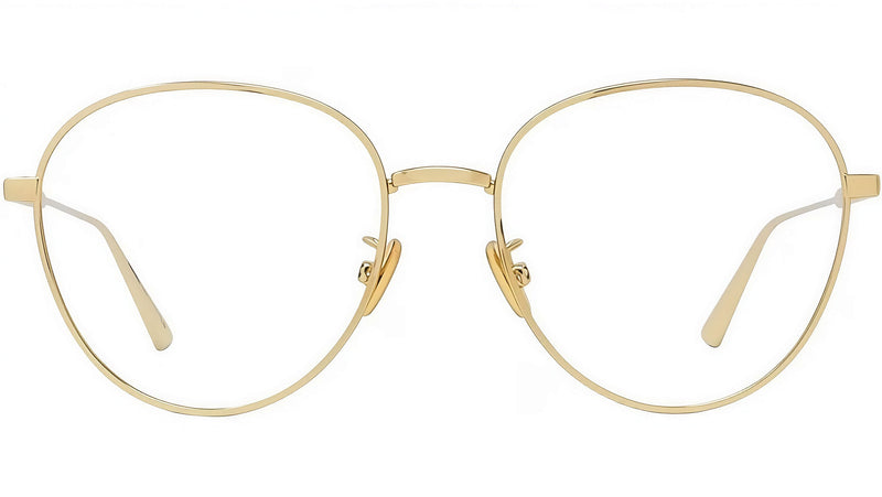 GemDiorO RU Gold Round Eyeglasses