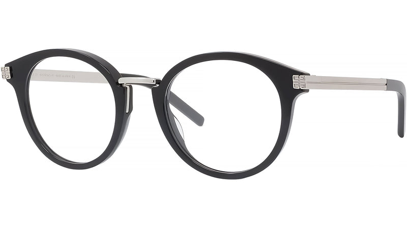 4G Bar Black Round Eyeglasses