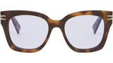 B.zero1 Havana Geometric Eyeglasses