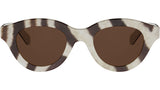 Triomphe Mini Brown Round Sunglasses