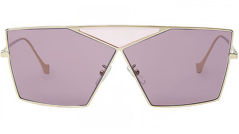 Puzzle Gold Geometric Sunglasses