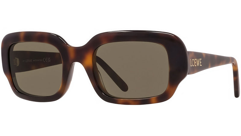 Slim Tortoise Rectangular Sunglasses