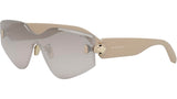 Serpenti Silver Mask Sunglasses