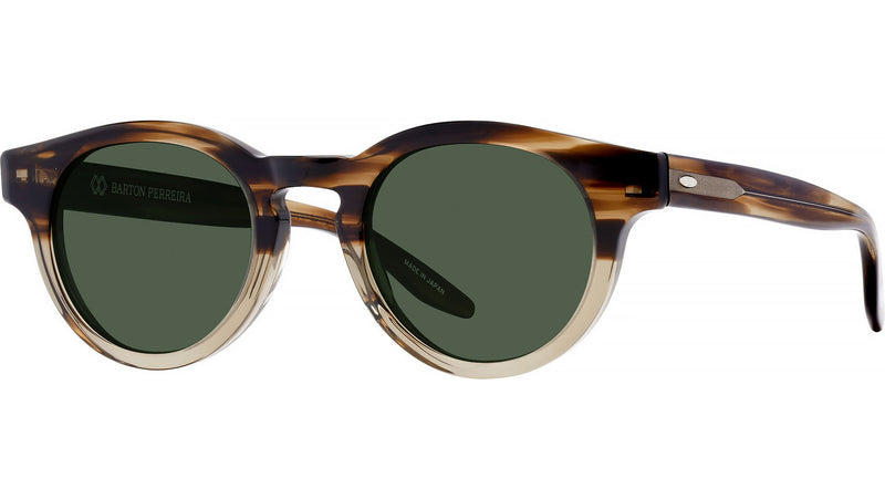 Oxford Brown Round Sunglasses