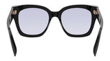 B.zero1 Black Geometric Eyeglasses