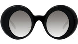 Curvy LW40089I 01B Black Round Sunglasses