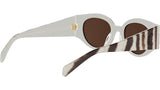 Triomphe Stamp Brown Round Sunglasses