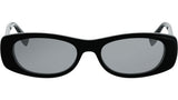 FF Squared Black Oval Sunglasses