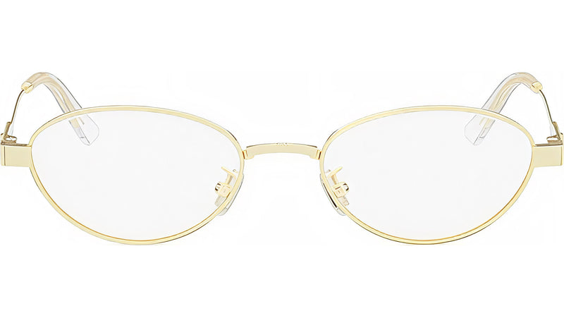 DiorCannageO R1U Gold Oval Eyeglasses