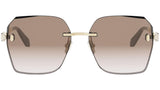 Serpenti Forever Gold Square Sunglasses