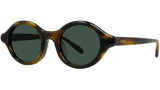 Slim Tortoise Round Sunglasses