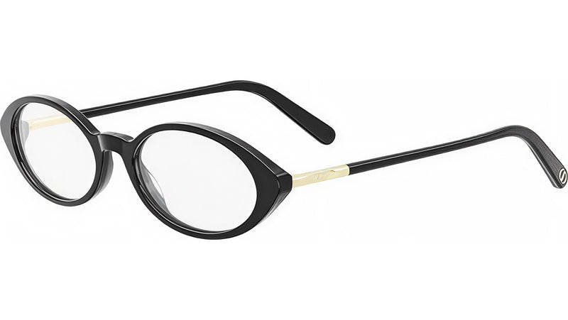 Mini CD O R8I Black Oval Eyeglasses