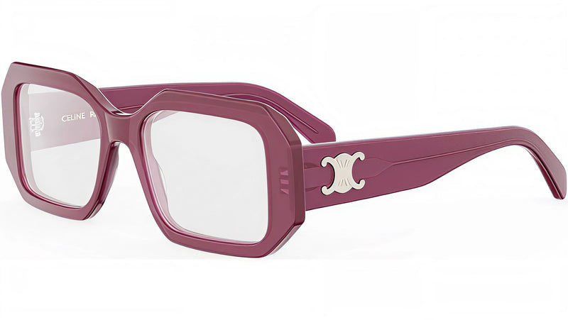Triomphe Bordeaux Geometric Eyeglasses