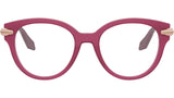 Serpenti Viper Fuchsia Round Eyeglasses