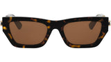 B.zero1 Havana Rectangular Sunglasses