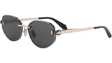 Serpenti Forever Rose Gold Oval Sunglasses