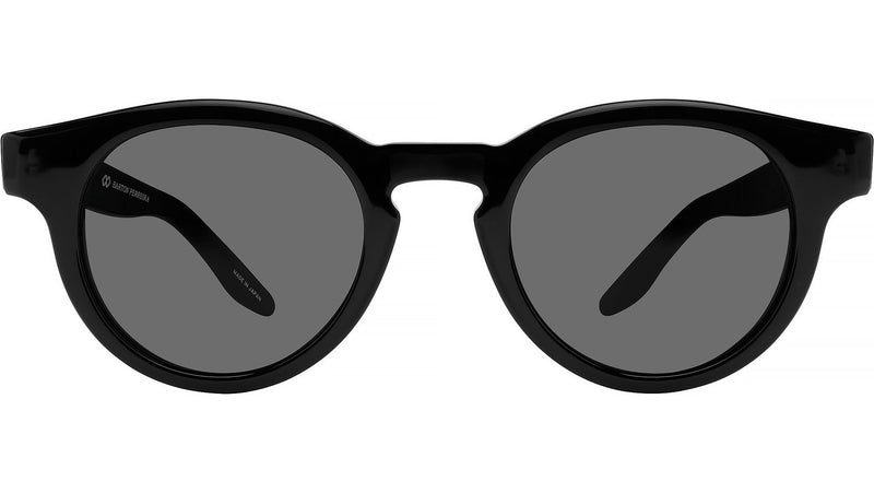 Oxford Black Round Sunglasses