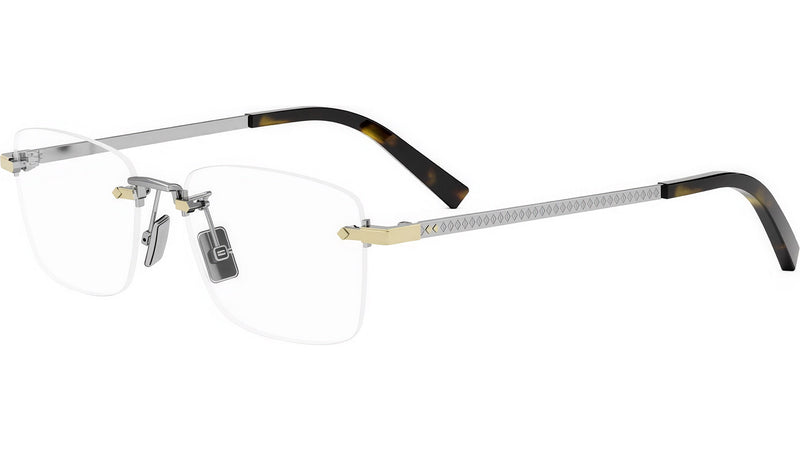 CD DiamondO S9U Gold Rectangular Eyeglasses