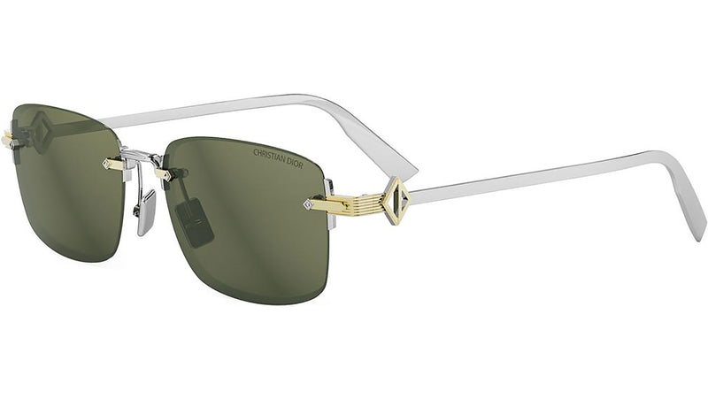 CD DiamondO 11U Gold Squared Sunglasses