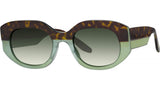 Sueno Green Geometric Sunglasses