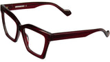 Crinkle Kreuz Crystal Burgundy