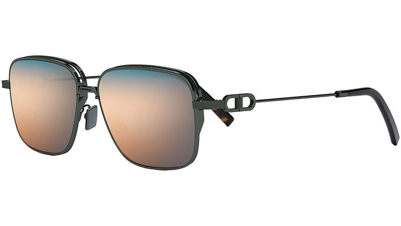 CD Link N1U Black Rectangular Sunglasses