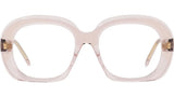 Curvy Pink Geometric Sunglasses