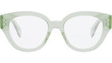 3 Dots  Green Round Eyeglasses