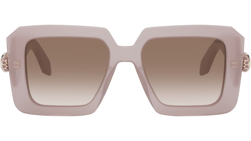 Serpenti Havana Geometric Sunglasses