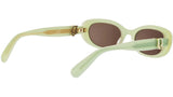 Dior Oblique B1I Green Oval Sunglasses
