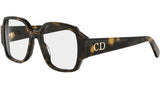 DiorGlowO S3I Dark Havana Geometric Eyeglasses