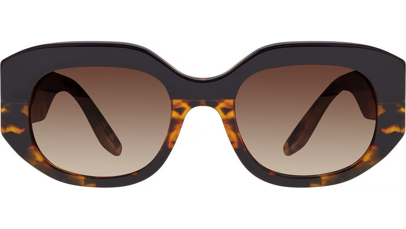 Sueno Black Geometric Sunglasses