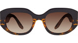 Sueno Black Geometric Sunglasses