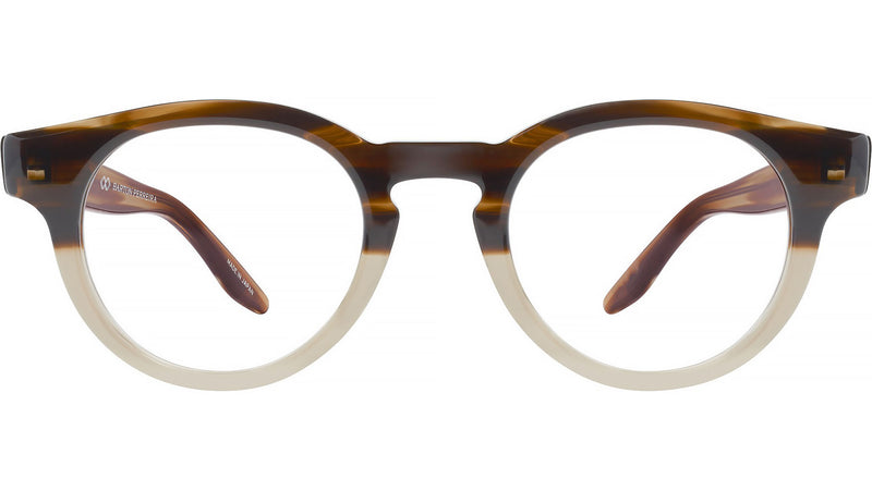 Oxford Brown Round Eyeglasses