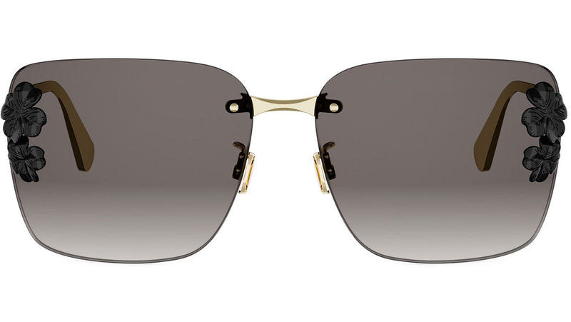 Dior Clover S2U Gold Square Sunglasses