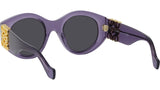 Anagram Purple Round Sunglasses