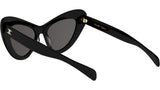 Triomphe Mini HD Black Cat Eye Sunglasses