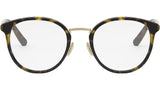 Mini CD O R7F Shiny Havana Round Eyeglasses