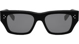 3 Dots HD Black Geometric Sunglasses