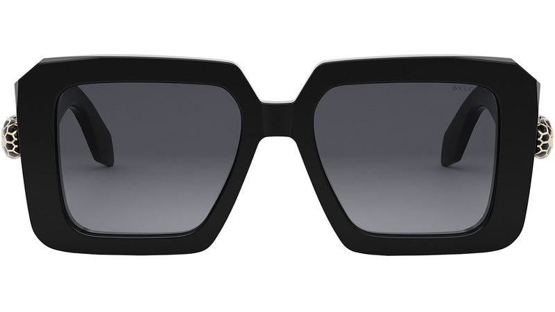 Serpenti Black Geometric Sunglasses