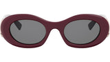 Diva’s Dream Red Oval Sunglasses