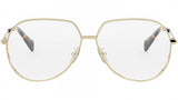 CELINE Metal Gold Pilot Eyeglasses