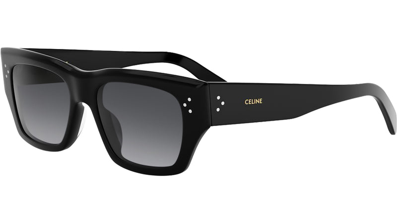 3 Dots HD Black Geometric Sunglasses