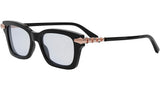 Serpenti Viper Black Geometric Eyeglasses