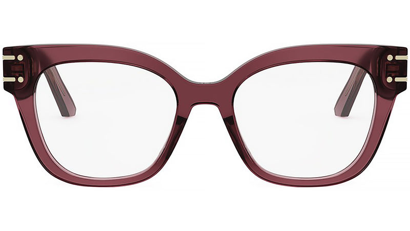 DiorSignatureO B2I Shiny Red Geometric Eyeglasses