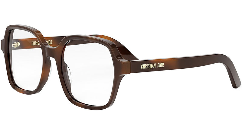DiorMidnightO S1I Shiny Havana Geometric Eyeglasses